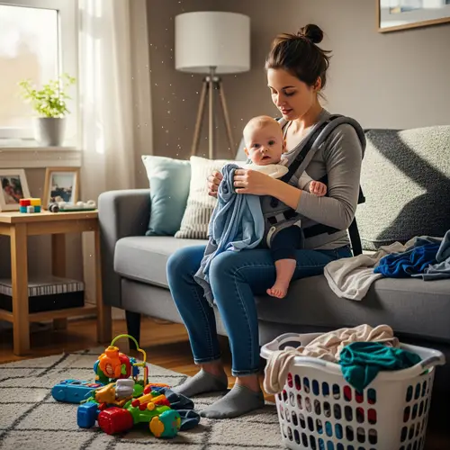Busy Moms: Balancing Chores and Baby Care