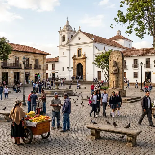 Chía's Central Square: Historical Charm and Rich Heritage