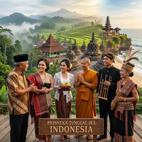 Human Identity of Indonesia: Unity in Diversity Through Religious Symbols