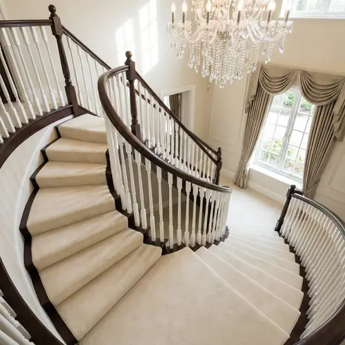 Luxury Carpeted Staircase with 13 Steps