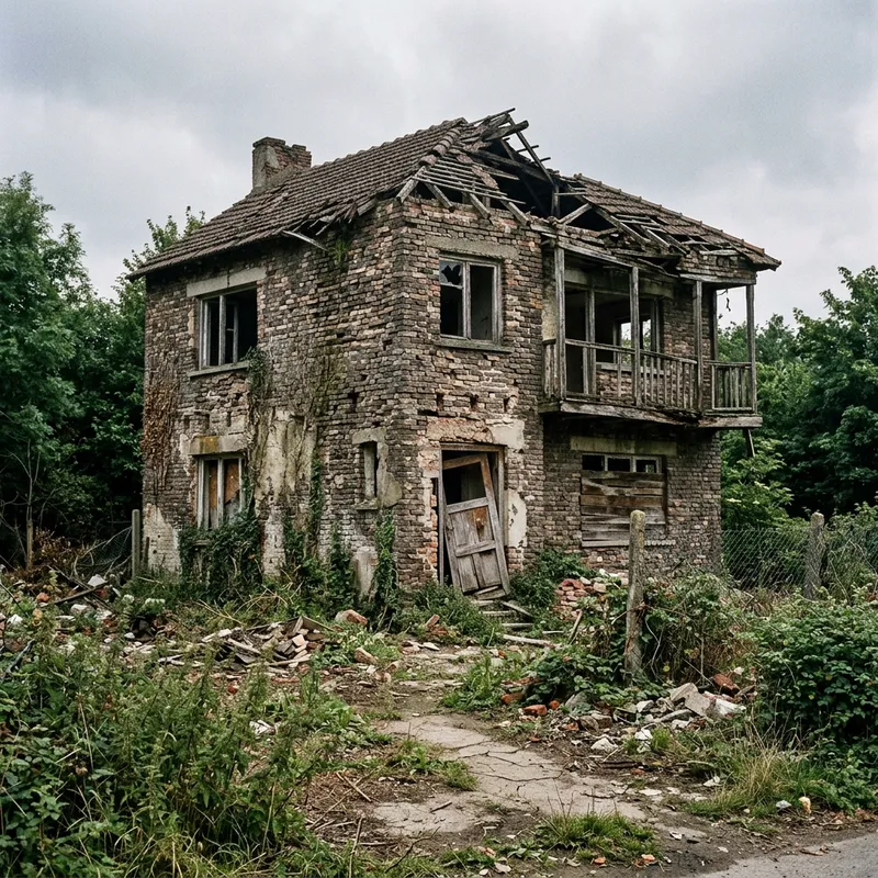 Ruinosa Two-Story Unifamiliar Dwelling Disarray