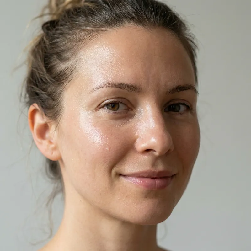 Hydrated Skin: 30-Year-Old Woman's Juicy Complexion
