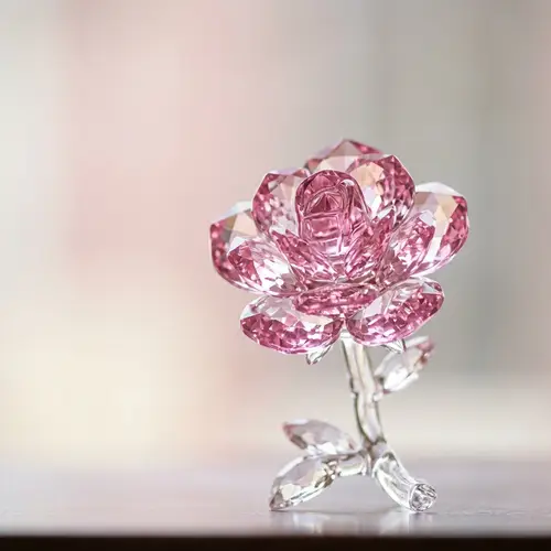 Pink Crystal Rose - Beautiful Detailed Image