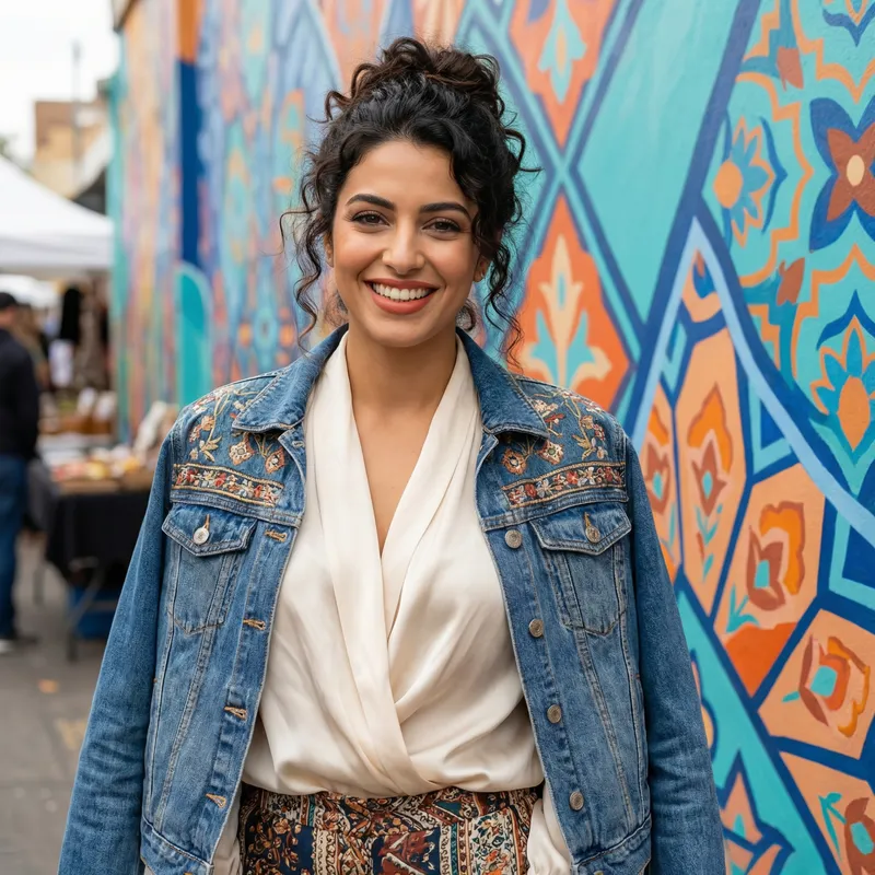 Beautiful Middle-Eastern Woman | Radiant Smile & Stylish Attire