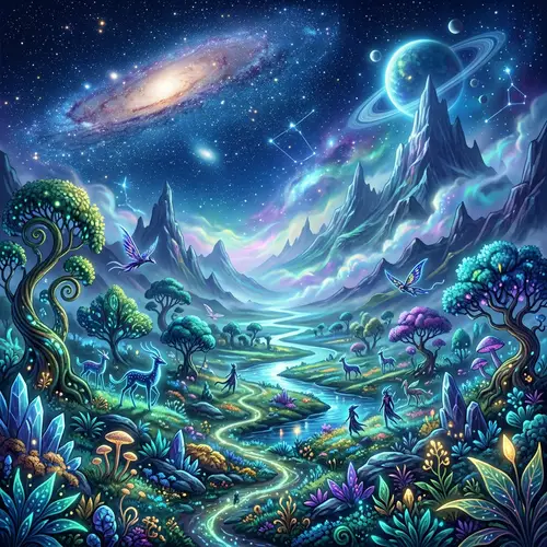 Sci-Fi Fantasy Landscape Artwork | Enigmatic Universe