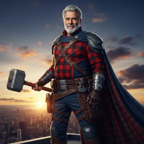 Flannel Man: The Hammer-Wielding Superhero