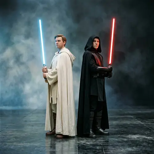 Male Jedi Knights Light and Dark Side - Balance of Forces