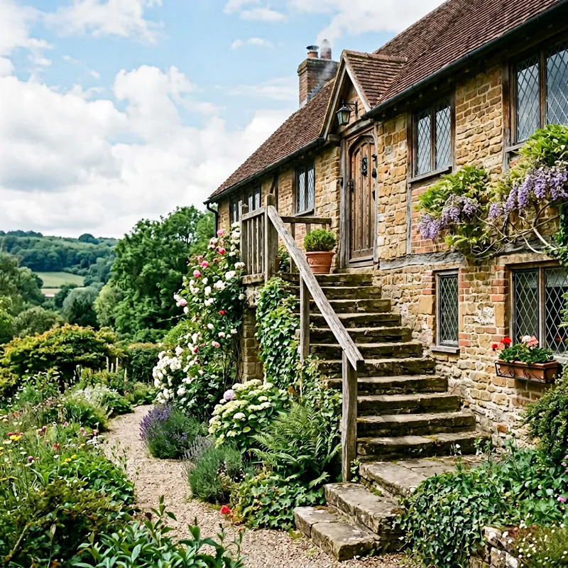 Unique Left-to-Right Staircase: A Stunning View