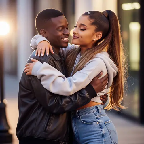 Popular Female Pop Star Embraces a Friend