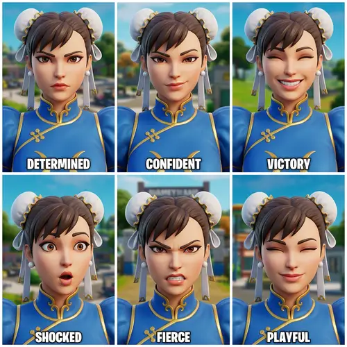 Chun Li Fortnite Expressions: A Visual Showcase