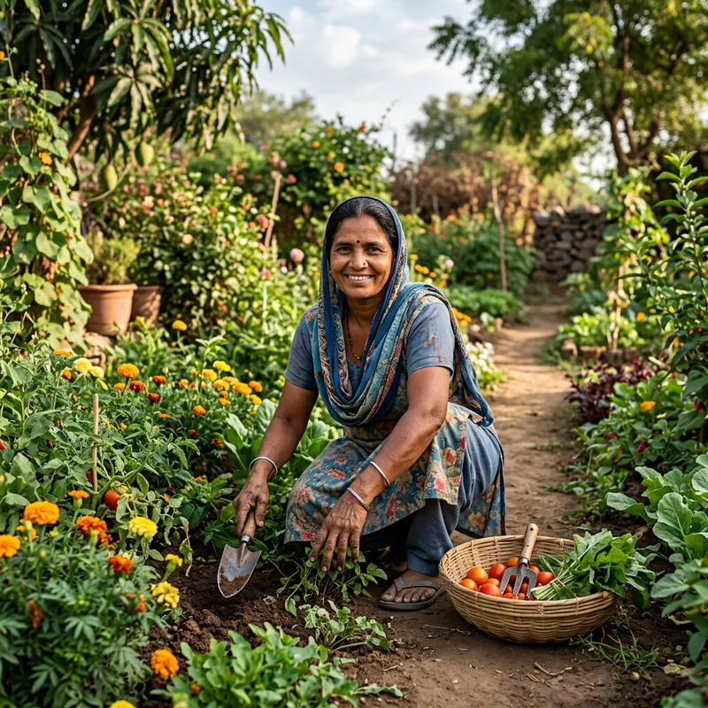 Skilled Indian Female Gardener Services