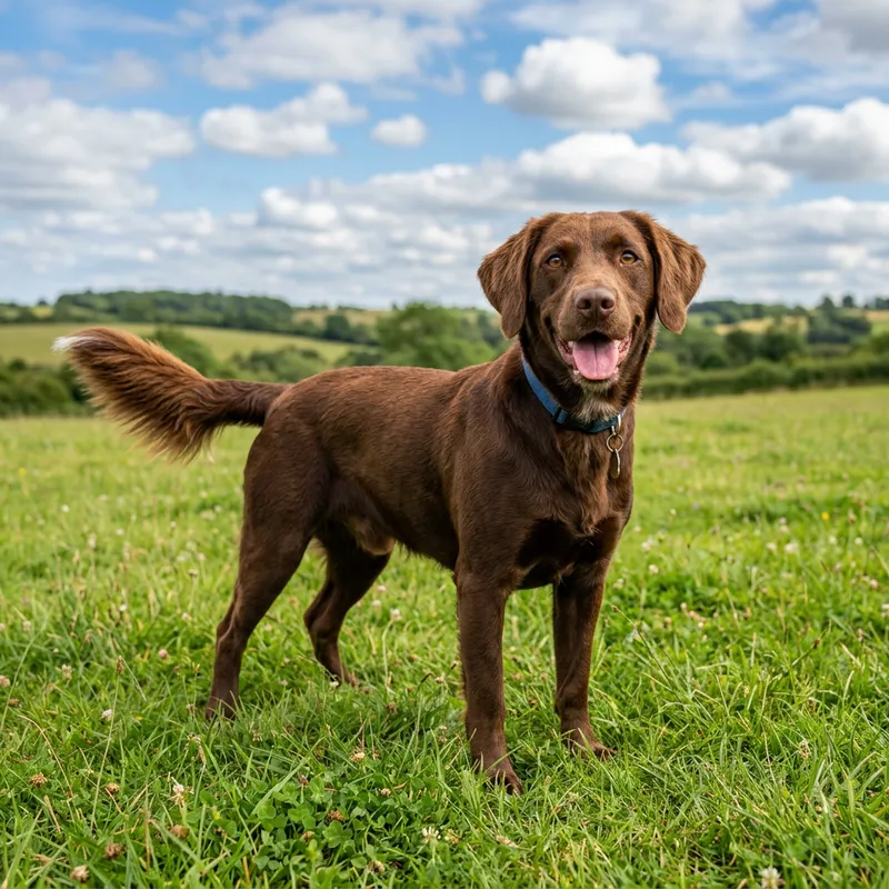 Adorable Brown Dog Enjoying Nature