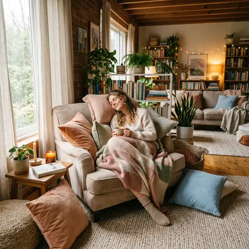 Cozy Interior: Serenity and Comfort in Lifestyle Photography