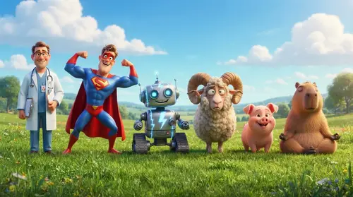 Playful Pixar-Style 3D Animation Characters
