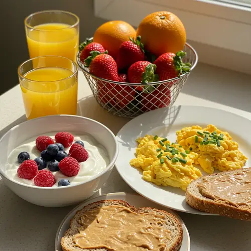 Healthy Breakfast Ideas: Eggs, Yogurt, and Fruits