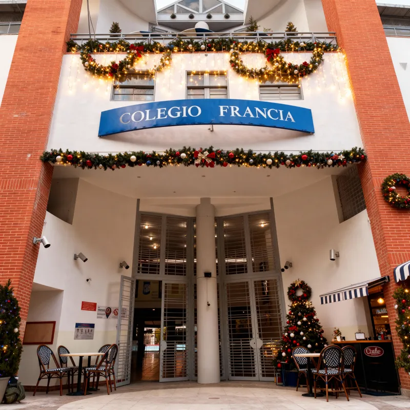 French Style Christmas Facade Decoration Ideas