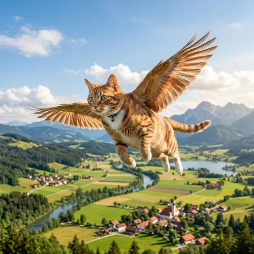 Flying Cat: Unleash Your Imagination with a Cat That Can Fly