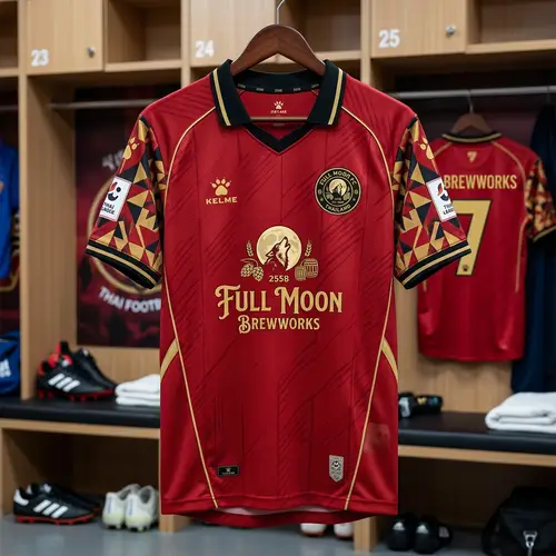 Custom Red and Black Football Jersey Design