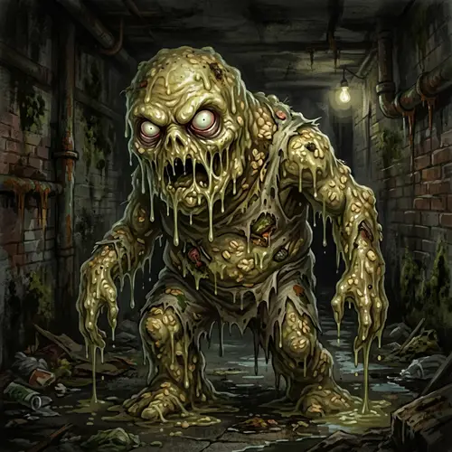 Filthy Humanoid Monster: Mucus & Oatmeal Horror