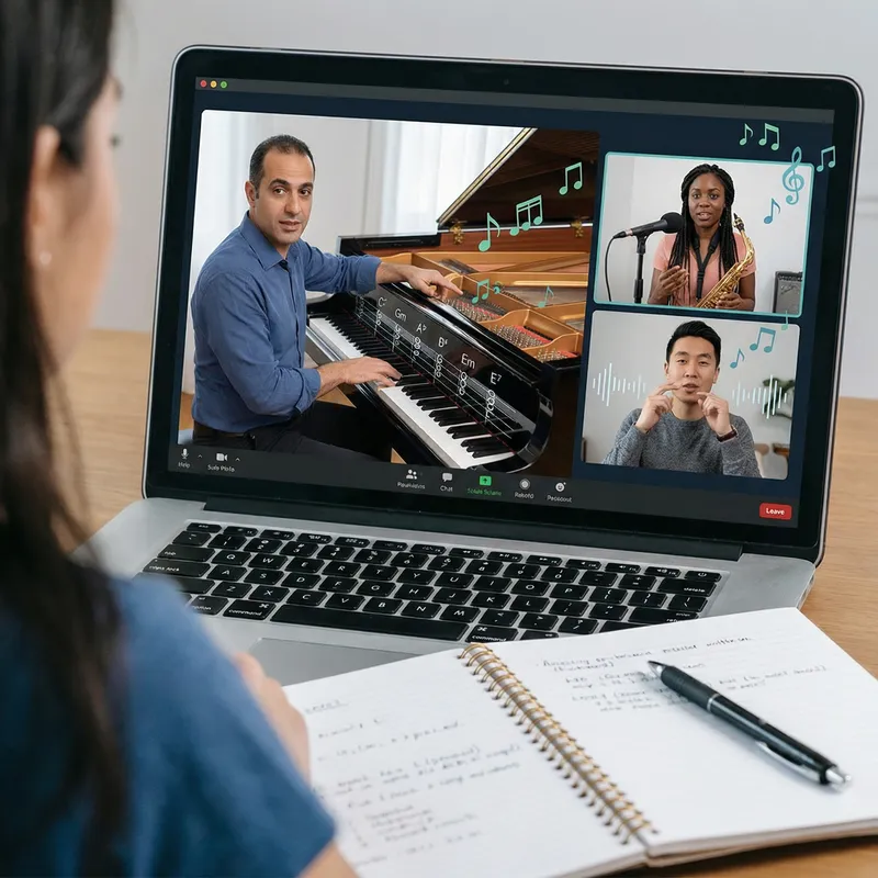 Vocal Piano Saxophone Lessons - Online Music Classes