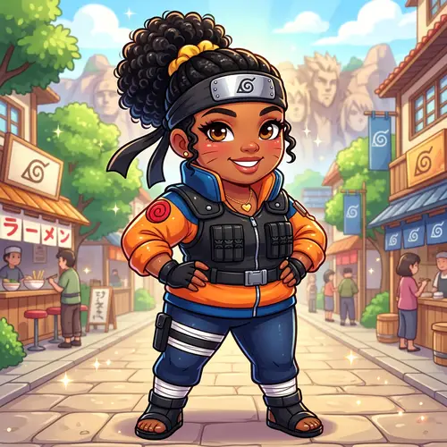 Chibi Style Plus Size Naruto Uzumaki Illustration