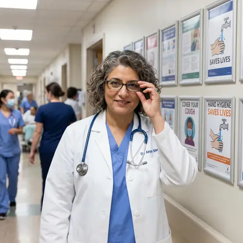 Healthcare Hero: Symbol of Strength and Resilience in a Busy Hospital