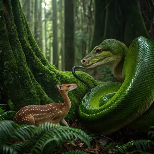 Green Anaconda Attacks Deer | Nature's Fierce Predators