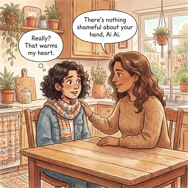 Heartwarming Conversation: Ai Ai and Her Mother Share a Special Moment | Illustrated Emotions