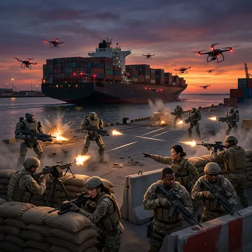 Technology vs Humanity: Waterfront Skirmish