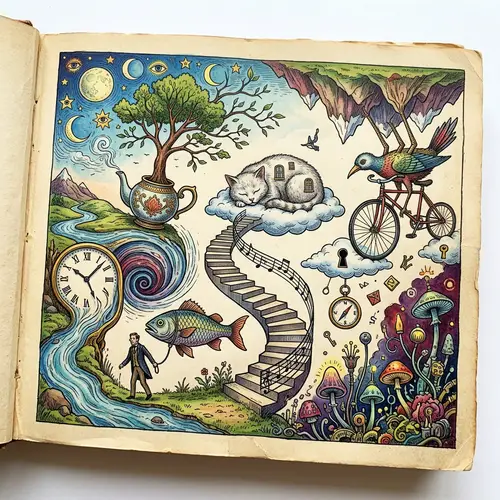 Surrealism Art Illustration with Diverse & Vivid Colors