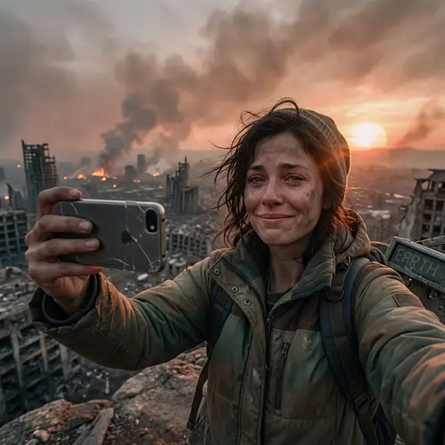 Last Selfie on Earth: A Captivating Image