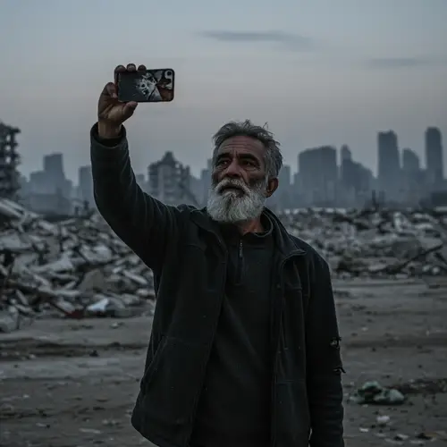 Last Selfie on Earth: A Captivating Image