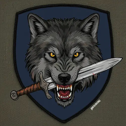 Animal and Weapon Patch Design for Uniforms