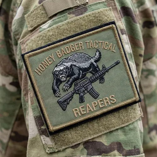 Animal and Weapon Patch Design for Uniforms