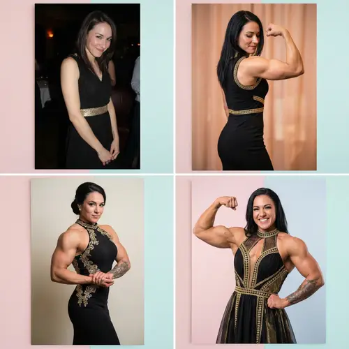 Embrace Strength: Confident Muscular Woman in Style