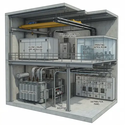 Two-Tier ICRH HVDC Power Supply Layout | Organized Components