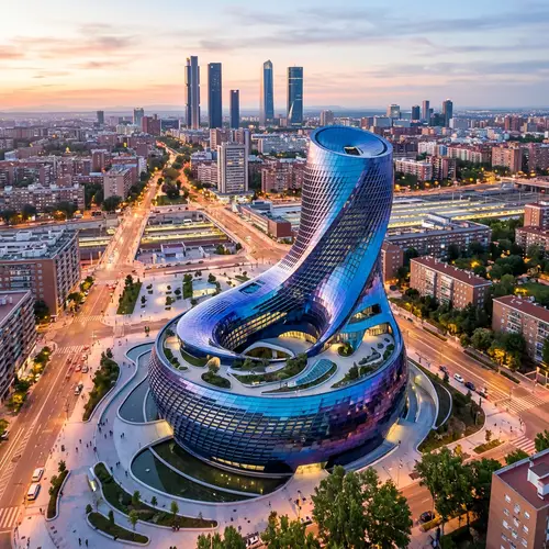 Futuristic Museum with Dynamic Architecture in Madrid