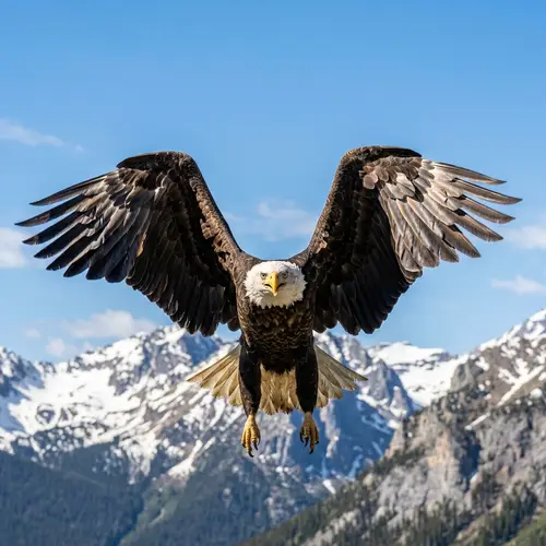 Majestic Eagle Soaring Towards You