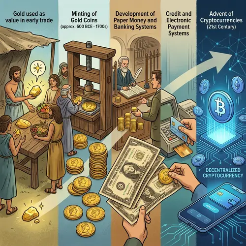 Evolution of Money: From Gold to Cryptocurrency