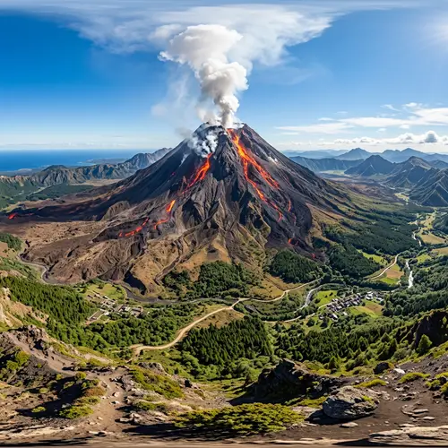 Breathtaking 360-Degree Volcano View