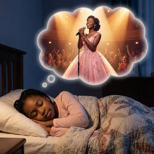 Dreamy Girl Singing in Pink Gown | Midnight Hours