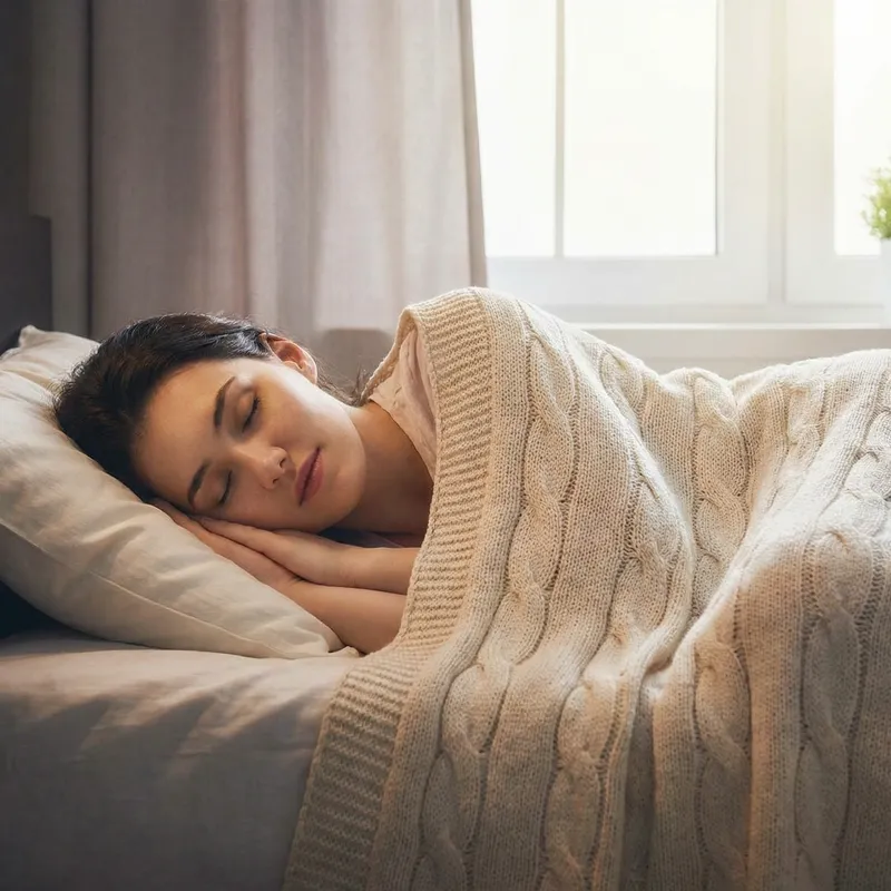 Young Woman Sleeping Soundly - Sweet Dreams