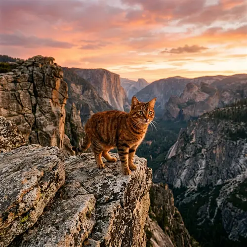 Fearless Rock Cat: Wild Adventures of a Tabby Explorer