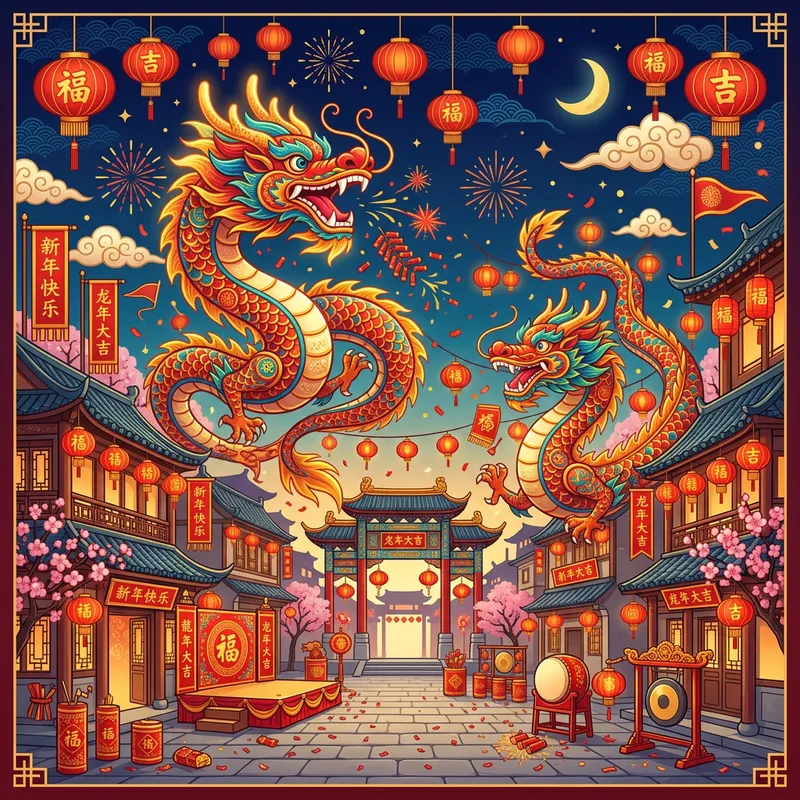 Chinese New Year Dragons No People Chinese New Year Dragons No People