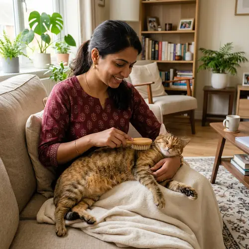 Cat Grooming Services - Gentle Brushing for Happy Cats