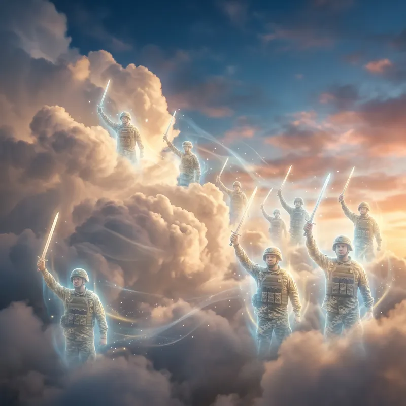 Fallen Ukrainian Soldiers' Spirits Rising with Swords