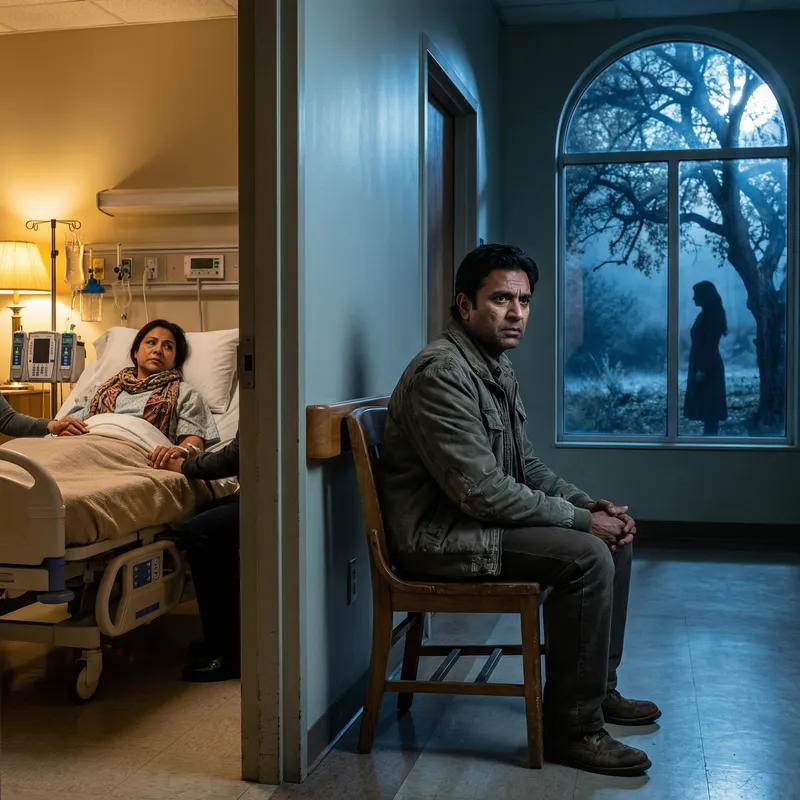 Man's Emotional Dilemma in Hospital Room & Tempting Shadows