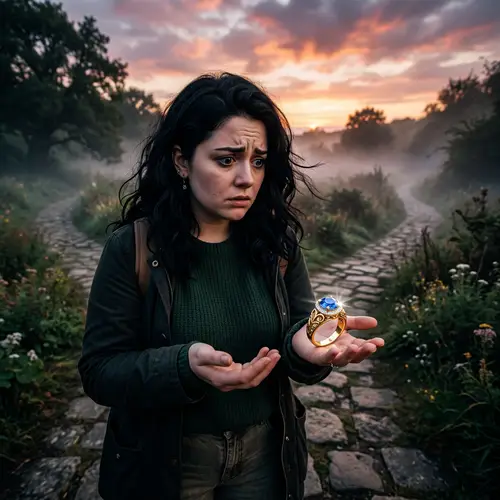 Mystifying Crossroads at Sunset: Fear and Regret Unveiled