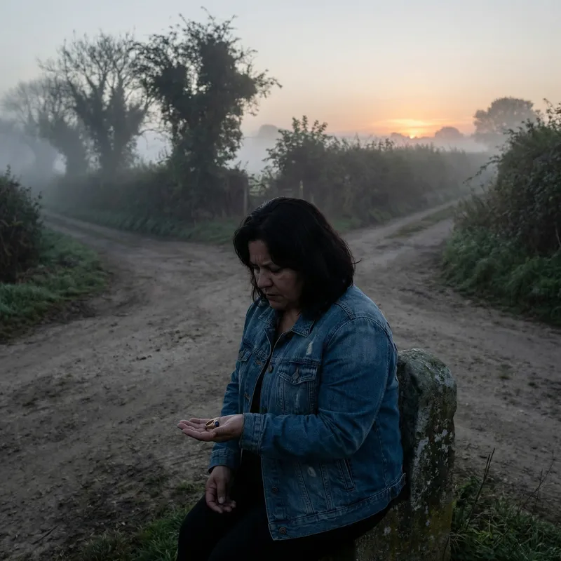 High Tension at Mysterious Crossroads - Hispanic Woman's Fearful Realization