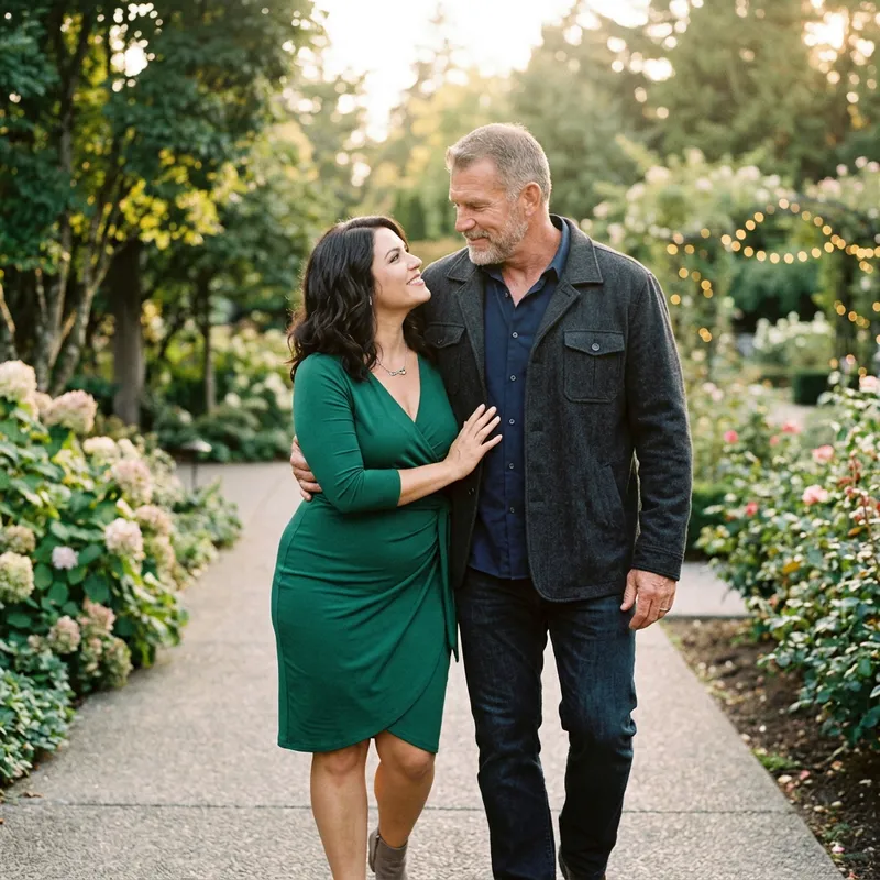 Love Story: Beautiful Woman & Strong Older Man Love Story: Beautiful Woman & Strong Older Man